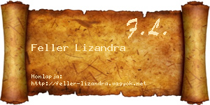 Feller Lizandra névjegykártya